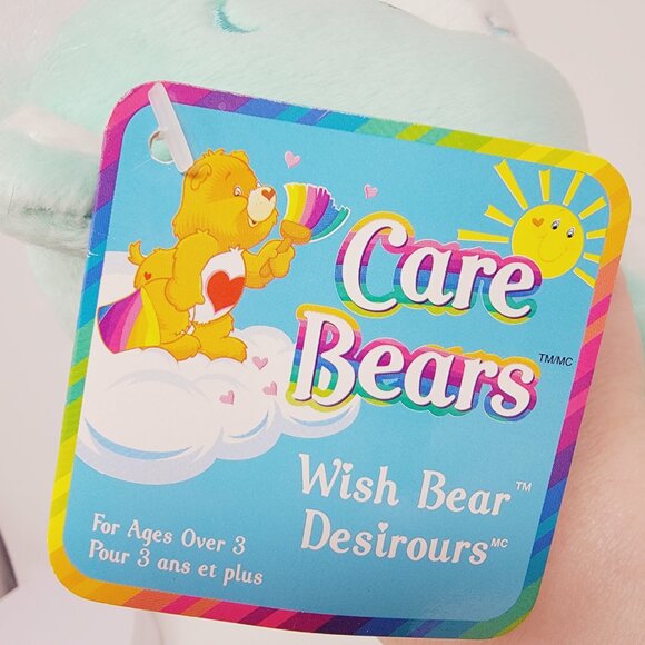 2002 Care Bears “Wish Bear” Plush – 10” Stuffed Animal Toy - Picture 4 of 7